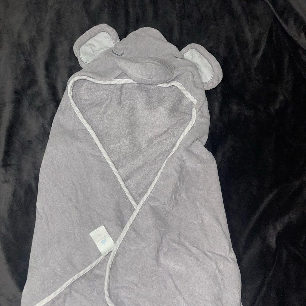 Elephant baby shower towel